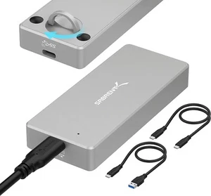 Sabrent USB 3.2 IP67 Water Resistant Tool-Free Enclosure for M.2 PCIe NVMe and M - Picture 1 of 8