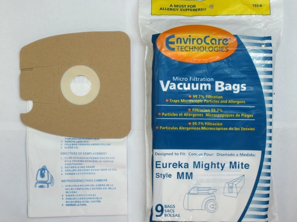 Eureka MM Mighty Mite 3670 and 3680 Canister Bags 9PK - Image 1 of 1