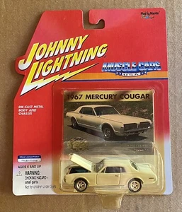 Johnny Lightning Muscle Cars USA 1967 Mercury Cougar Off White - Picture 1 of 4