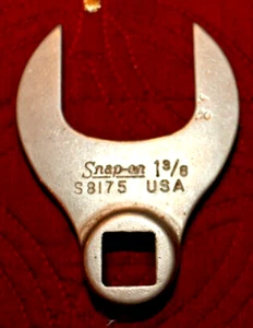 SNAP-ON S-8175 1/2"-Drive 1-3/8" Chiave a Piede di Corvo Open-End MOLTO PULITA - Foto 1 di 1