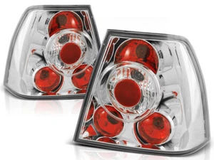 Rear lights for VW Bora Saloon 1998-2000 2001 2002 2003 2004 2005 VR-2011 Chrome - Picture 1 of 1