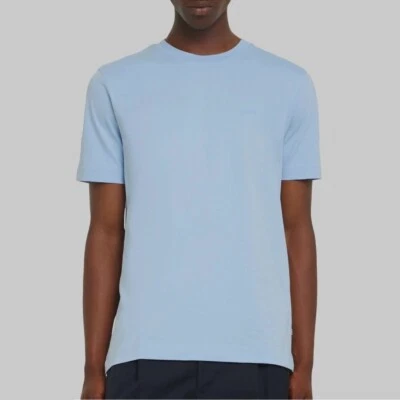 Nueva Camiseta Hugo Boss Algodón Logo Detalle Azul Claro Talla 5XL Nueva con Etiquetas Foto 1 de 4