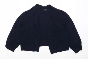 Wallis Womens Blue V-Neck Viscose Blend Cardigan Size L - Picture 1 of 12