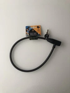 Halfords Heavy Duty Black Bike Lock & 2 Keys New! - Picture 1 of 4