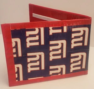 Cartera con cinta adhesiva plegable de los New York Giants NFL hecha a mano pato minimalista - Imagen 1 de 2