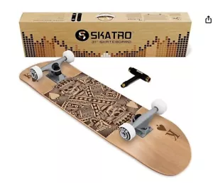 SKATRO - Pro Skateboard 31" Complete Skateboard. Skate Board Ages: Adults, Boys, - Picture 1 of 6