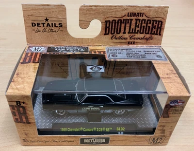 M2 “Bootlegger” 1969 Chevrolet Camaro Z/28 RS BL02 16-29 Walmart Exclusive Read - Image 1 of 4