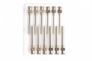 12 Pack - Dispensing Needle 1" - All Metal, Stainless Steel Blunt Tip Luer Lo... - Picture 1 of 7