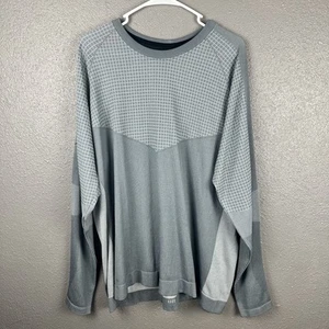 Nike Tech Pack Articulated Knit Top Crew Neck Shirt Men’s XL Gray Long Sleeve - Picture 1 of 12