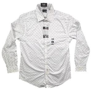 Men’s Van Heusen Ultra Wrinkle-Free Slim-Fit Dress Shirt Large 16-16 1/2 32/33 - Picture 1 of 7