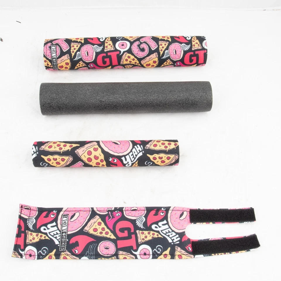 Juego de almohadillas para bicicleta BMX retro GT de 3 piezas comida chatarra Foto 1 de 1