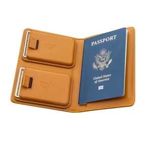 NEW NIB KINGS LOOT Passport Wallet Travel in Cognac Calfskin Leather $199 - Picture 1 of 16