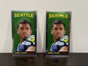 Two 2012 Topps Chrome TALL BOY 1965 Insert Russell Wilson Rookies RC #12 - Picture 1 of 4