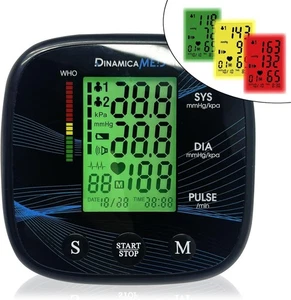 Dinamicamed A-158 Medidor De Presión Con Retroiluminación, Baterías Incluidas - Imagen 1 de 8