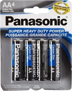 4 PIEZAS Pilas Panasonic AAA Potencia Resistente Carbono Zinc Triple A Batería 1.5v - Imagen 1 de 5