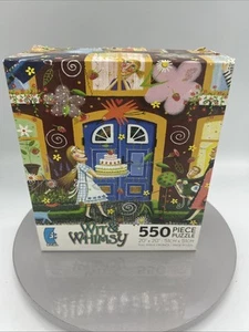 Rompecabezas Ceaco Wit & Whimsy Knightingale House/Cae Scene 550 piezas 100 % completo - Imagen 1 de 3