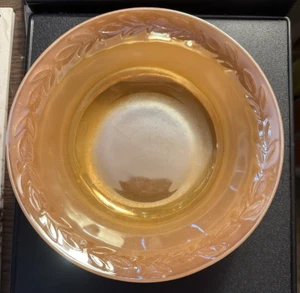 Anchor Hocking Fire King 8” Diameter Vegetable Serving Bowl, iridescent Gold - Picture 1 of 4