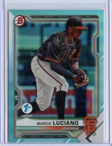 Bowman Draft 2021 primera edición lámina azul cielo #BD131 Marco Luciano - Imagen 1 de 1