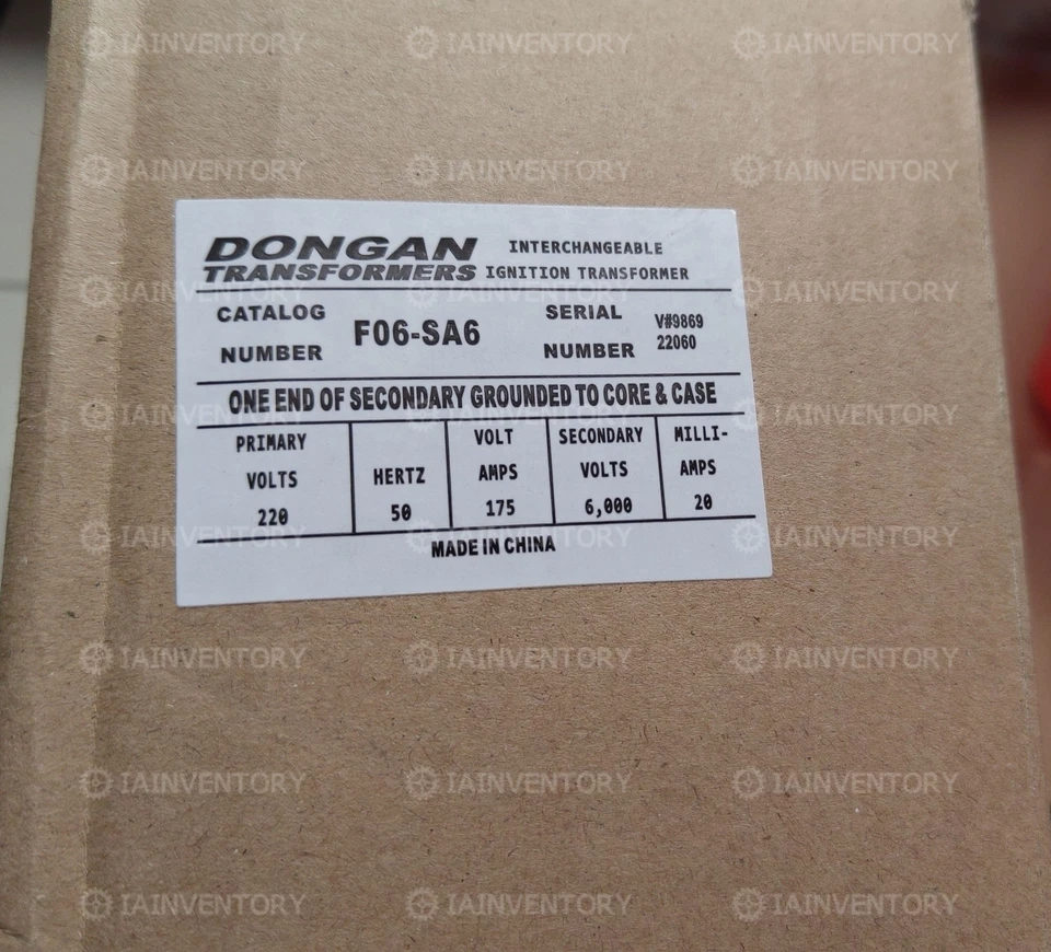 Transformador de encendido DONGAN F06-SA6 220V nuevo en caja Foto 1 de 1