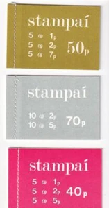 IRELAND 3 DIFFERENT POST OFFICE FRESH BOOKLETS CAT VALUE $32 - Picture 1 of 1