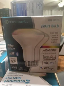 Eco-Smart BR30 65W replacement Dimmable LED Light Smart Bulb. 2-Pack - Picture 1 of 1