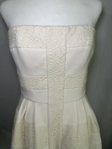 BCBG Maxazria Rose whisper Dorothea Strapless Cocktail Dress Tulle Lined Size 6 - Picture 1 of 8
