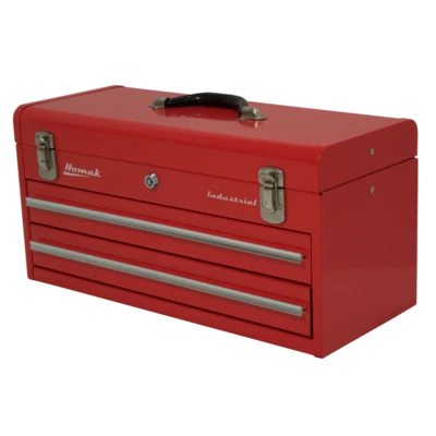 Homak 20in. Industrial 2-Drawer Steel Toolbox, Red Or Brown - Image 1 of 2