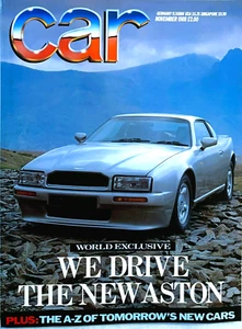 CAR MAGAZINE NOV-1988 - Vauxhall Cavalier, Aston Martin Virage, Jaguar XJR-S - Bild 1 von 24
