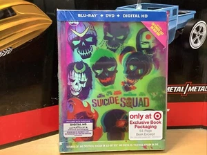 Suicide Squad Target Exclusive Digibook (Blu-Ray/DVD/Digital, 3-Disc Set) NEW - Picture 1 of 2