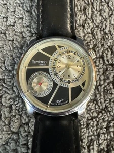 Armitron Steel men's watch. Silver multi function face. 20/4183 New Batteries - Picture 1 of 6