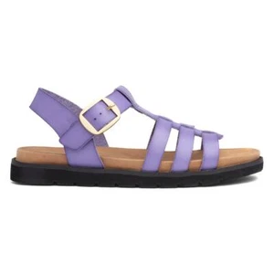 Heavenly Feet Womens Sandals Purple Adults Ladies Gladiator Lilac Buckle SIZE