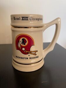 1982 Super Bowl XVII Champion Washington Redskins Tanker / Mug