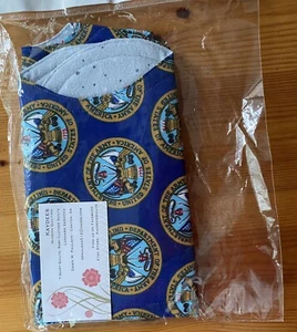 US ARMY themed Quilted Bib And Burp Cloth- NEW NIP - Picture 1 of 2