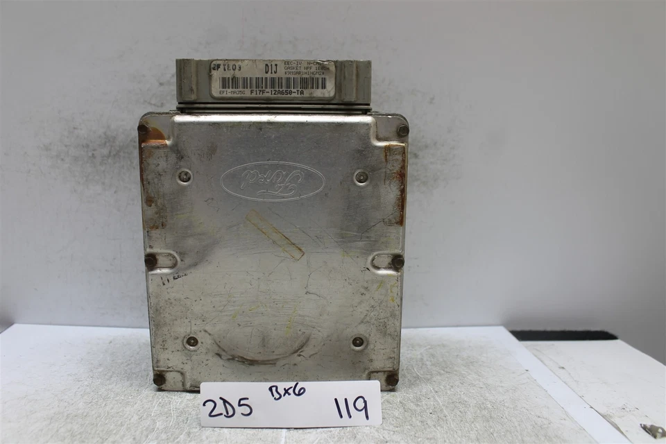 F17F12A650TA  Ford Aerostar 1990-91 Engine Control Unit ECU Module 119 2D5 B6 - Imagem 1 de 4