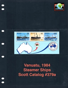 1/2 off $5.00 Scott Value - 1984 VANUATU Ships s/s Steamers CV MNH NH UMM - Picture 1 of 4