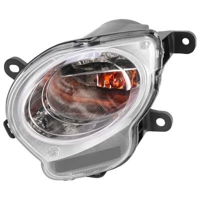 Turn Signal Light Left w/Bulb & Chrome Trim Parking Lamp For Fiat 500 2012-2017 - Image 1 of 4