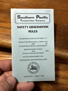 Southern Pacific Railroad Safety Observation rules SP POLICE plus others - Picture 1 of 1