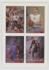 2005 Bazooka 4-on-1 Stickers Alan Anderson Linas Kleiza Wayne Simien Rookie RC