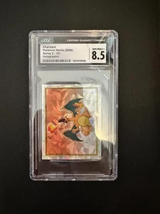 2000 Merlin Series 2  Pokemon Charizard Prism Sticker #121 PSA 8.5 MINT - Picture 1 of 2