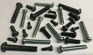 1/8" - 3/8", Whitworth (BSW), Slotted,Round Head, Machine Screws, BZP/SC. - Picture 1 of 4