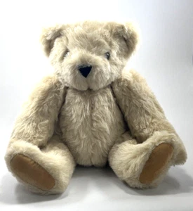 The Vermont Teddy Bear Co Jointed Plush Stuffed Animal 14" Brown Bear With Tag - Imagen 1 de 5