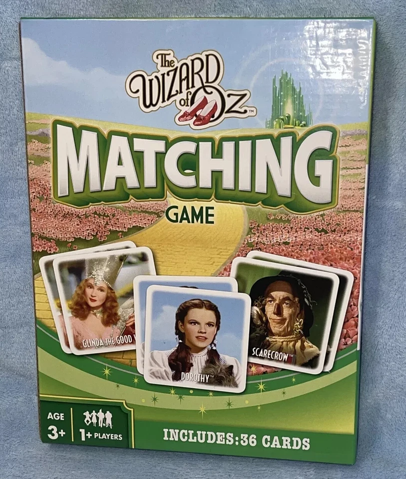 The Wizard of Oz Movie Matching Game Memory Card Match Master Pieces 36 Card NEW - Image 1 of 4