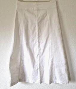 Super Conleys Jeansrock Gr. 38 weiß, hinten langer Gehschlitz, RV, Baumwolle - Bild 1 von 2