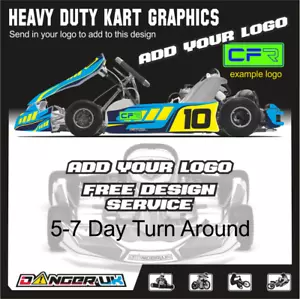 Kart Graphics KG MK20 Cadet Zip Kart KG Tony Kart Heavy Duty Decals - Picture 1 of 18