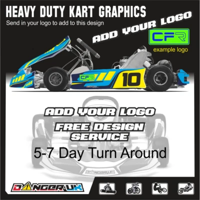 Kart Graphics KG MK20 Cadet Zip Kart KG Tony Kart Heavy Duty Decals - image 1 of 4