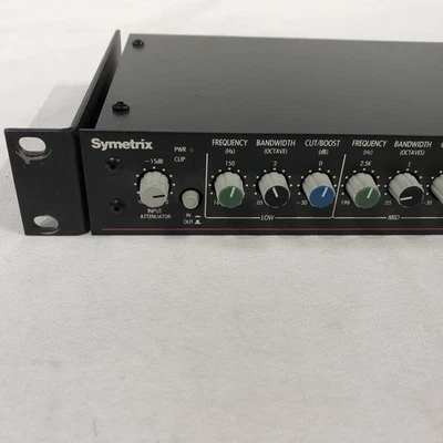 Symetrix SX201 Pair Parametric Equalizer/Preamp & Compressor/Limiter - Image 1 of 4