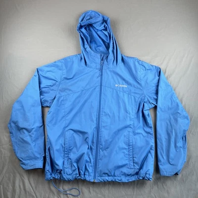 Columbia Sportswear Company Chaqueta Impermeable Azul Cortavientos Para Mujer Talla XL Foto 1 de 4