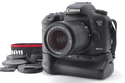 [Near MINT] Canon EOS 7D Mark II 20.2MP Digital SLR EF-S 18-55mm IS Lens JAPAN - Image 1 of 4