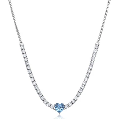 S'AGAPO DAZZLY COLLANA GIROCOLLO DA DONNA IN ACCIAIO CON ZIRCONI SDZ148 (3662) - Immagine 1 di 4