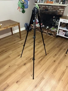 Manfrotto MDeVe 755B Professional Aluminum Tripod Works Great Fast Free Shipping - Picture 1 of 5